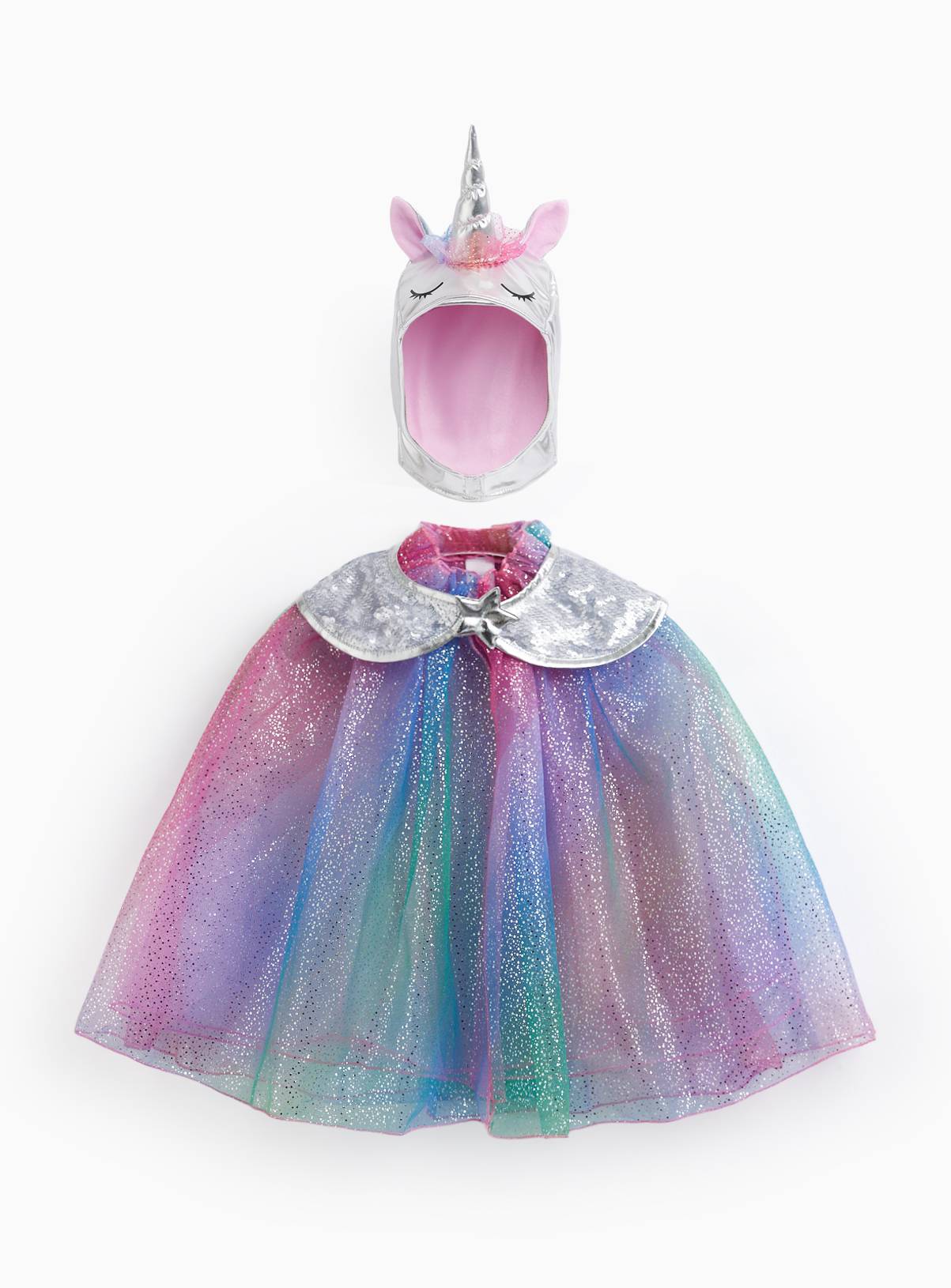 Unicorn Fancy Dress Cape 6-8 years - Image 1
